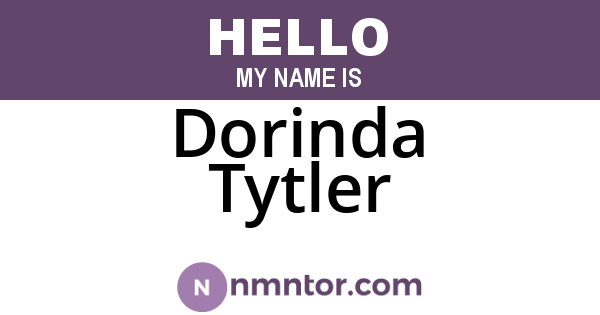 Dorinda Tytler