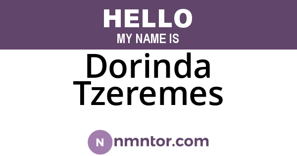 Dorinda Tzeremes