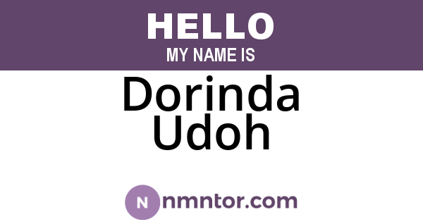Dorinda Udoh