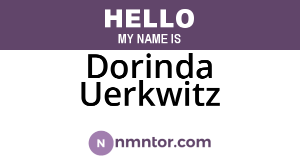 Dorinda Uerkwitz