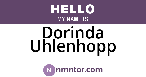 Dorinda Uhlenhopp