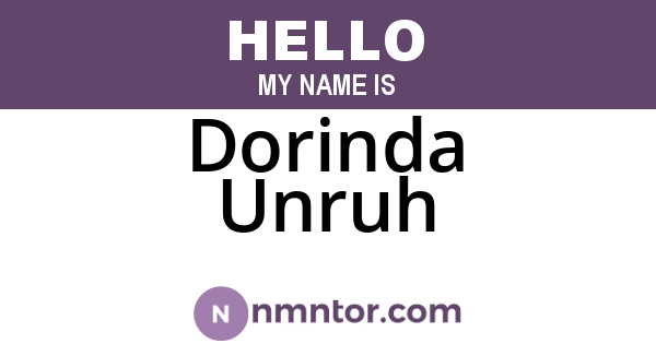 Dorinda Unruh