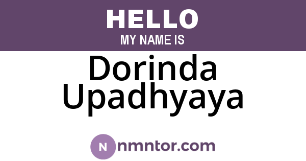 Dorinda Upadhyaya