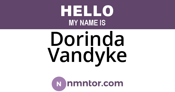 Dorinda Vandyke
