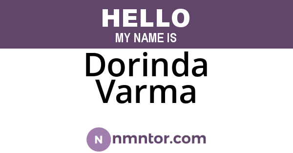 Dorinda Varma