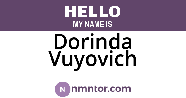Dorinda Vuyovich
