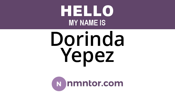 Dorinda Yepez