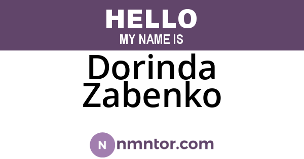 Dorinda Zabenko