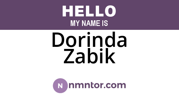 Dorinda Zabik