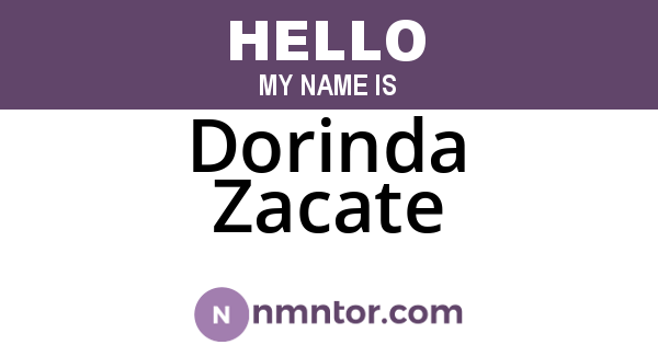 Dorinda Zacate