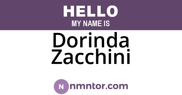 Dorinda Zacchini
