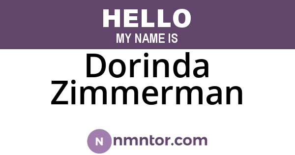 Dorinda Zimmerman