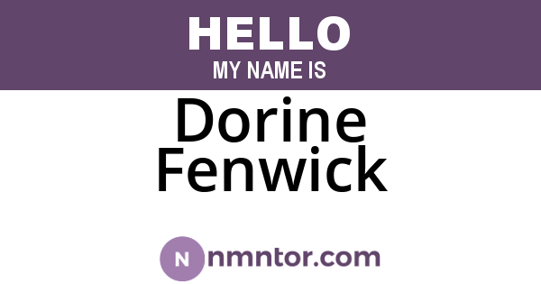 Dorine Fenwick