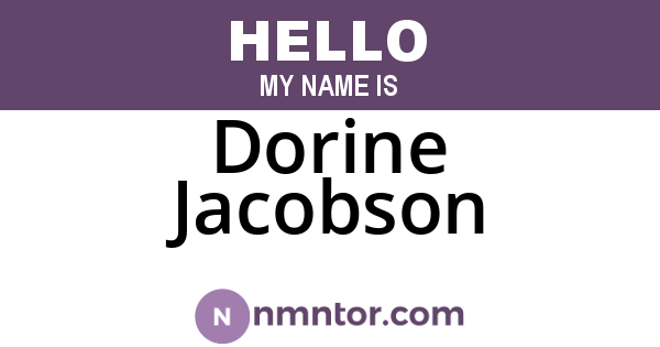 Dorine Jacobson