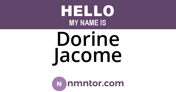 Dorine Jacome