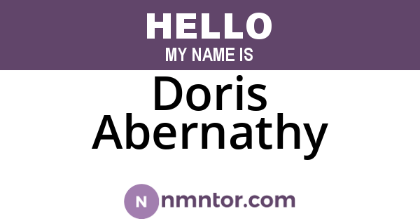 Doris Abernathy