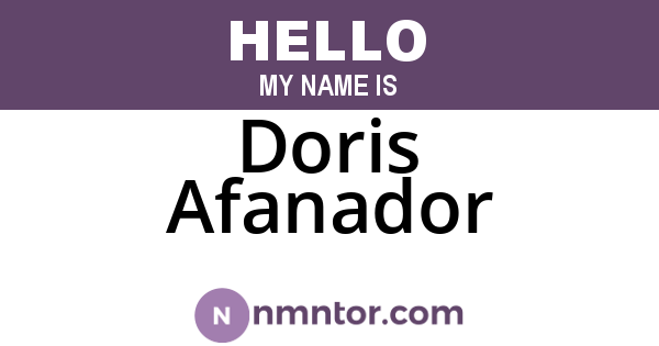 Doris Afanador