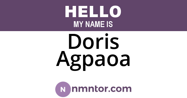 Doris Agpaoa