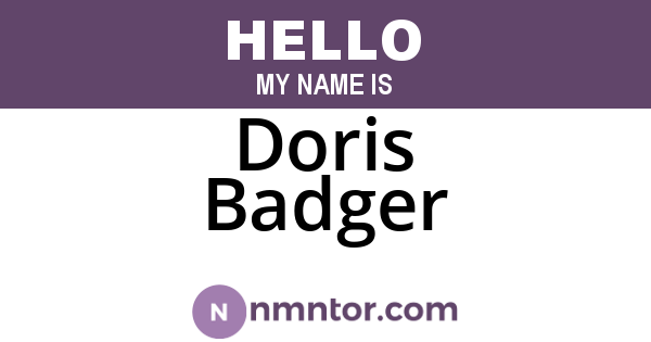Doris Badger