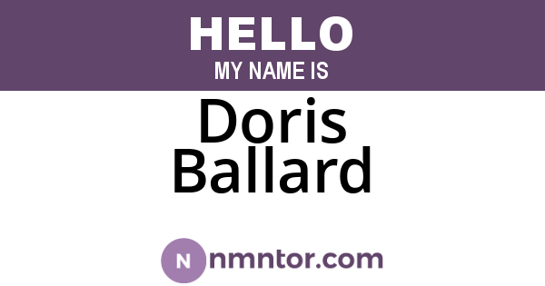 Doris Ballard