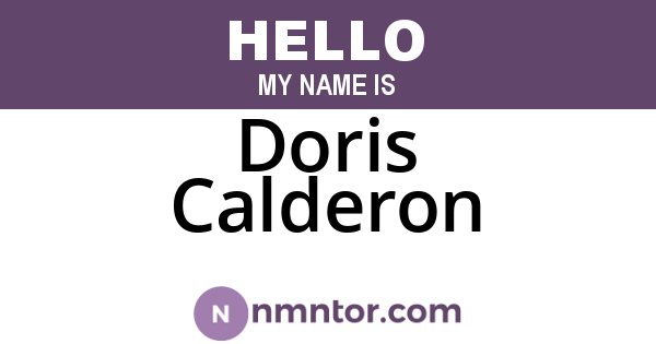 Doris Calderon