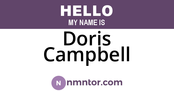 Doris Campbell