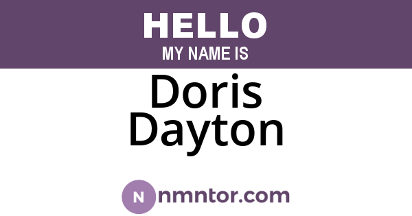 Doris Dayton