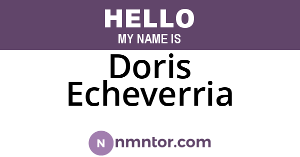 Doris Echeverria