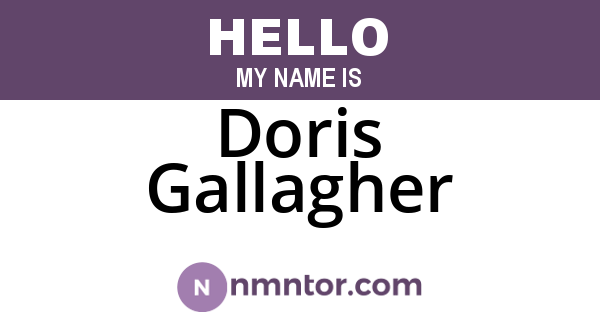 Doris Gallagher