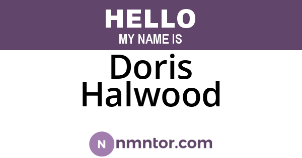 Doris Halwood