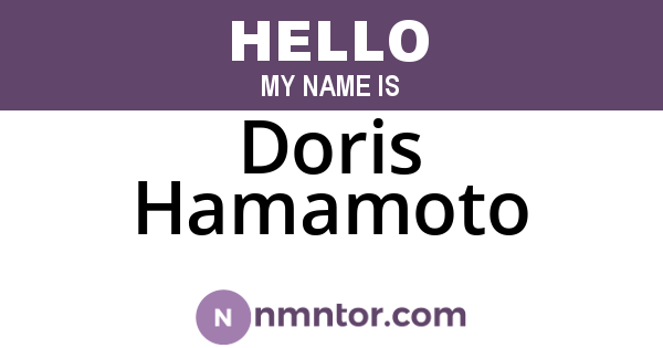 Doris Hamamoto