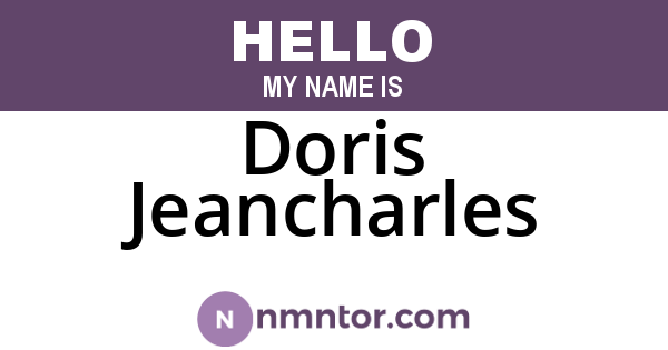 Doris Jeancharles