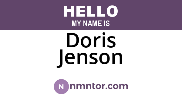 Doris Jenson