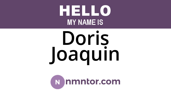 Doris Joaquin