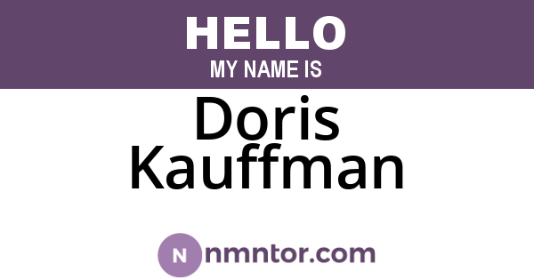 Doris Kauffman