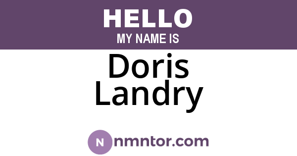 Doris Landry