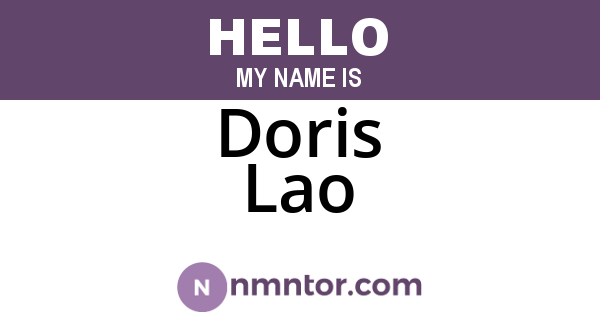 Doris Lao