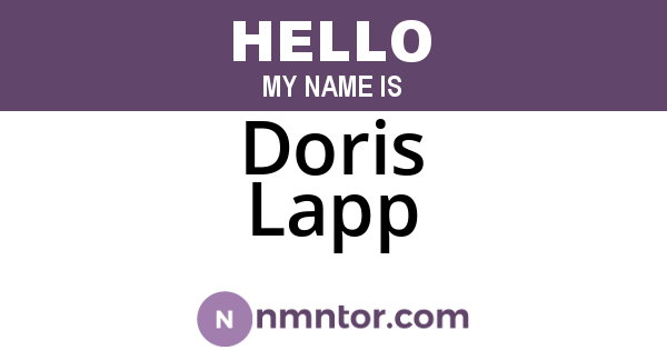 Doris Lapp