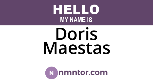 Doris Maestas