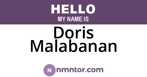 Doris Malabanan
