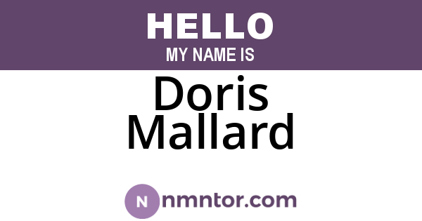 Doris Mallard