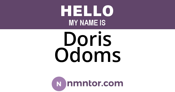 Doris Odoms