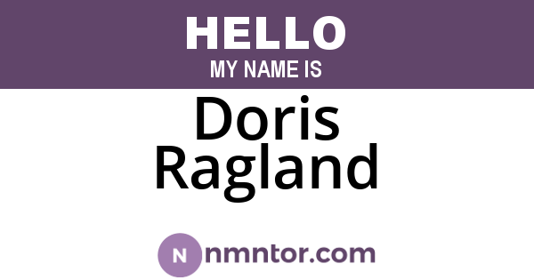 Doris Ragland