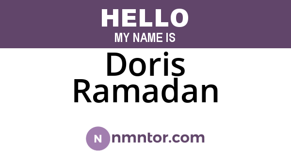 Doris Ramadan