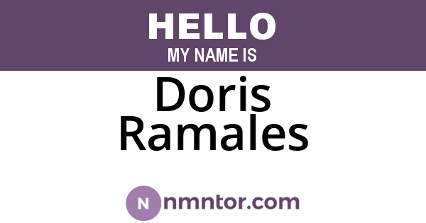 Doris Ramales