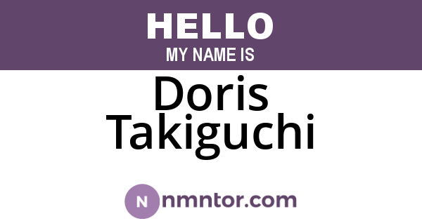 Doris Takiguchi