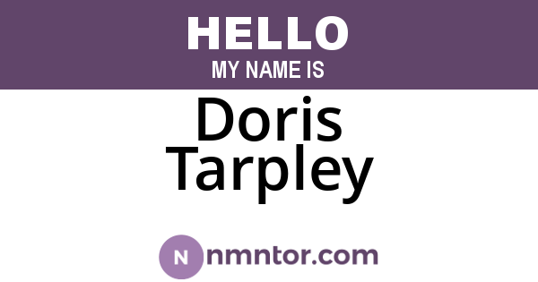 Doris Tarpley