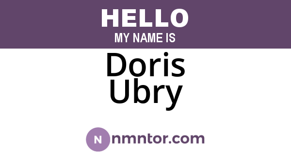 Doris Ubry