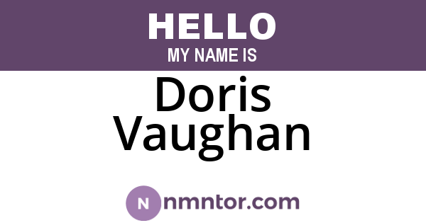 Doris Vaughan