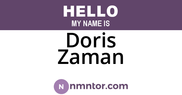 Doris Zaman